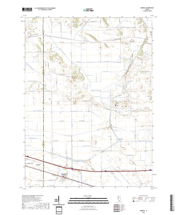 US Topo 7.5-minute map for Mineral IL