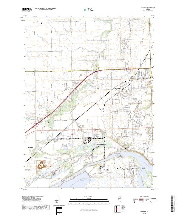 US Topo 7.5-minute map for Minooka IL