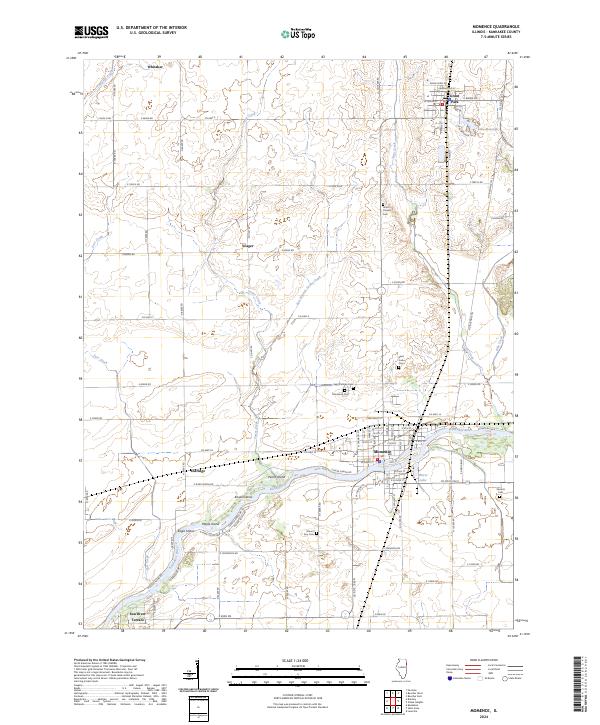 US Topo 7.5-minute map for Momence IL
