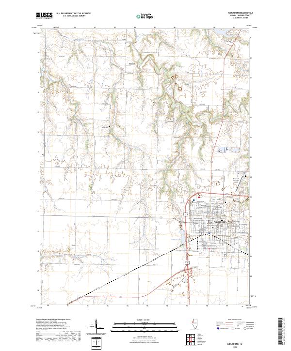 US Topo 7.5-minute map for Monmouth IL
