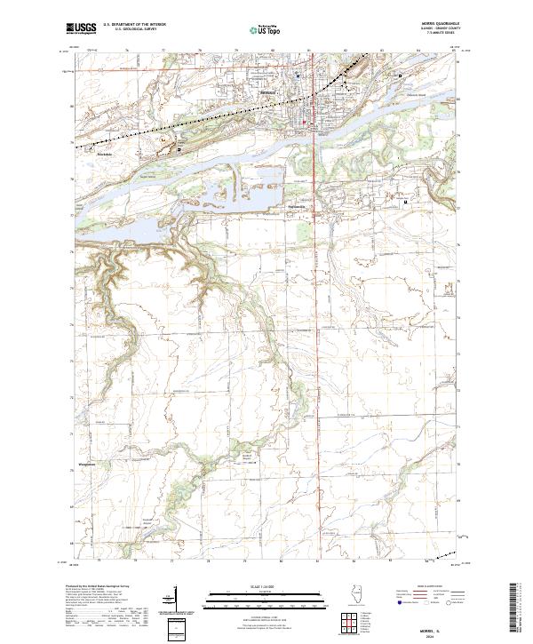 US Topo 7.5-minute map for Morris IL