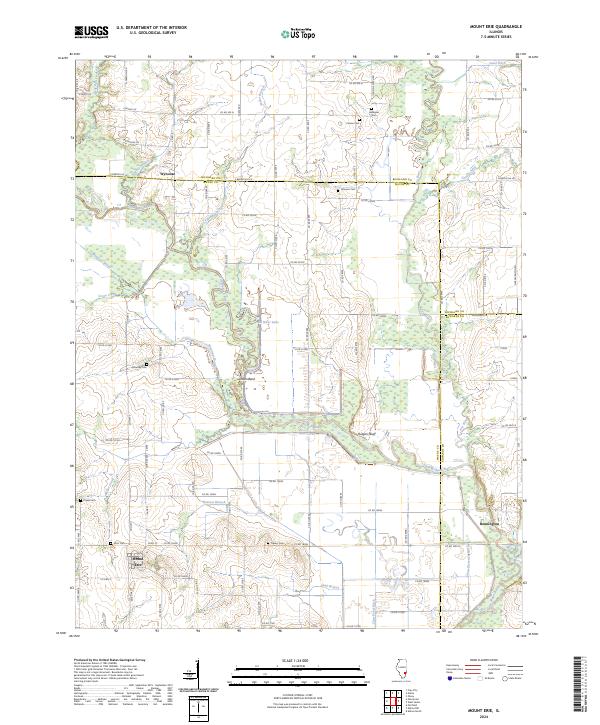 US Topo 7.5-minute map for Mount Erie IL