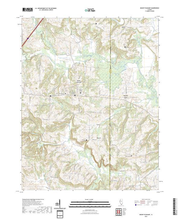 US Topo 7.5-minute map for Mount Pleasant IL