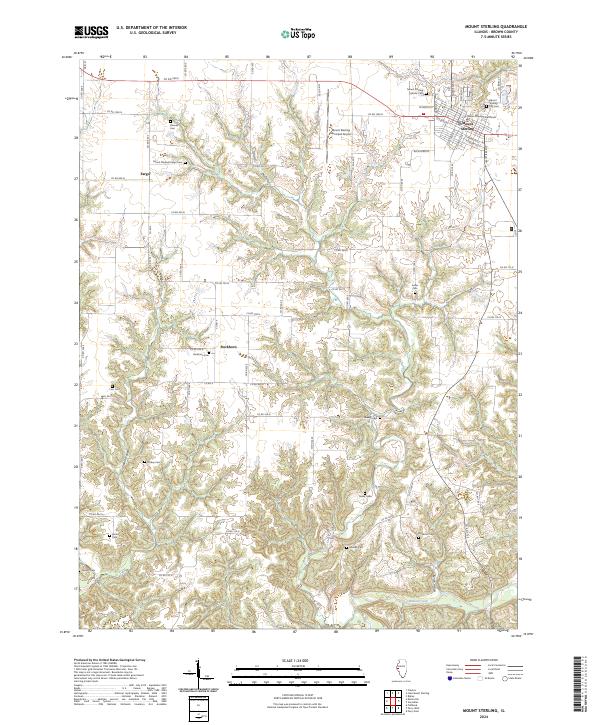 US Topo 7.5-minute map for Mount Sterling IL