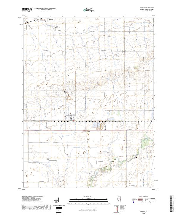 US Topo 7.5-minute map for Murdock IL