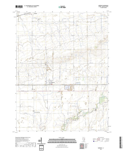 Murdock Ril US Topo 7.5-minute map for Murdock IL – American Map Store
