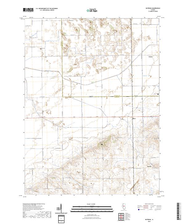 US Topo 7.5-minute map for Natrona IL
