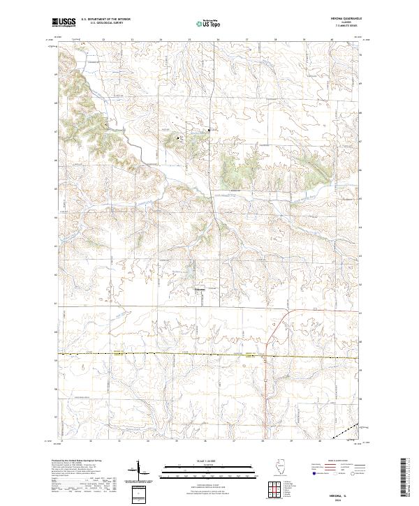 US Topo 7.5-minute map for Nekoma IL