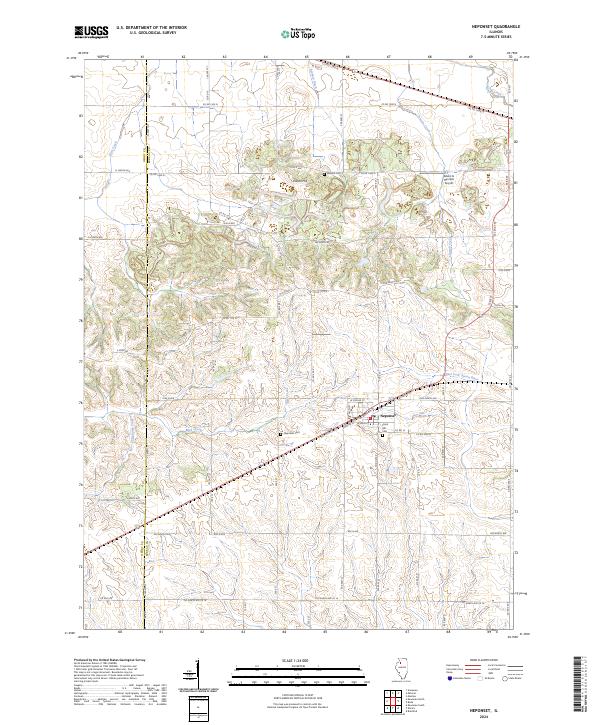 US Topo 7.5-minute map for Neponset IL