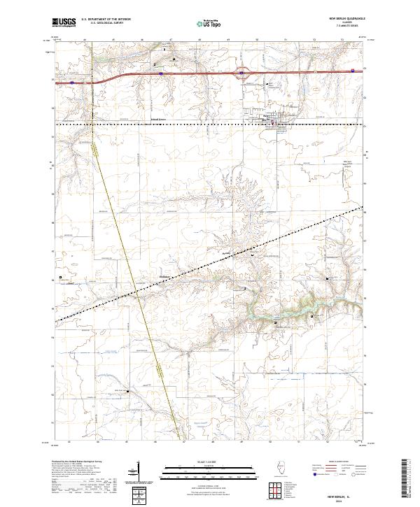 US Topo 7.5-minute map for New Berlin IL