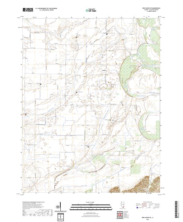 US Topo 7.5-minute map for New Haven SW IL