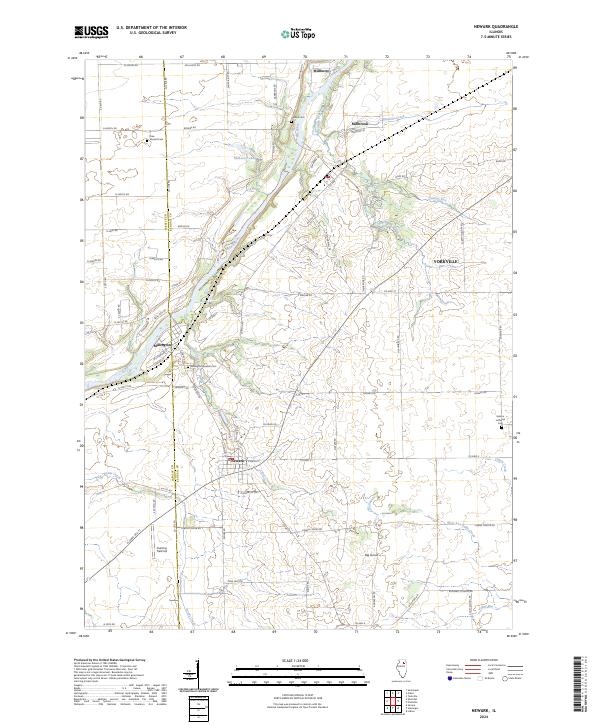 US Topo 7.5-minute map for Newark IL