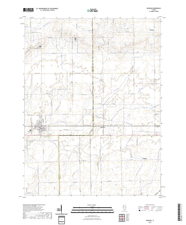US Topo 7.5-minute map for Newman IL