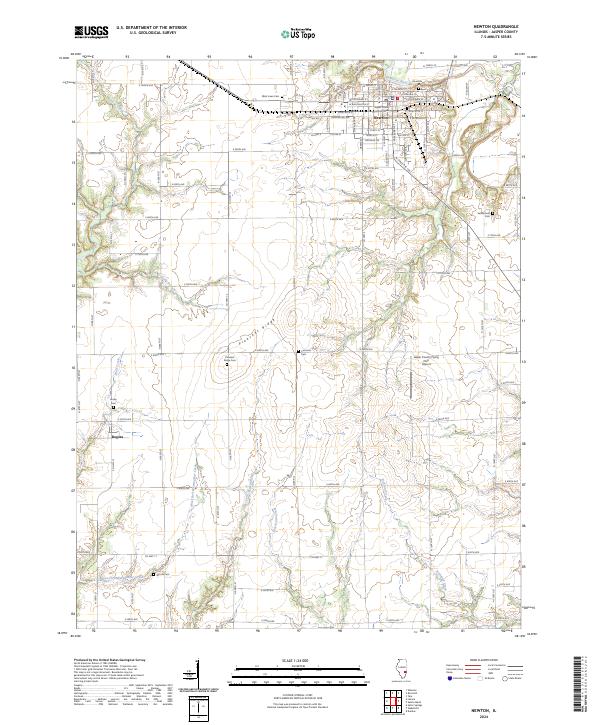 US Topo 7.5-minute map for Newton IL