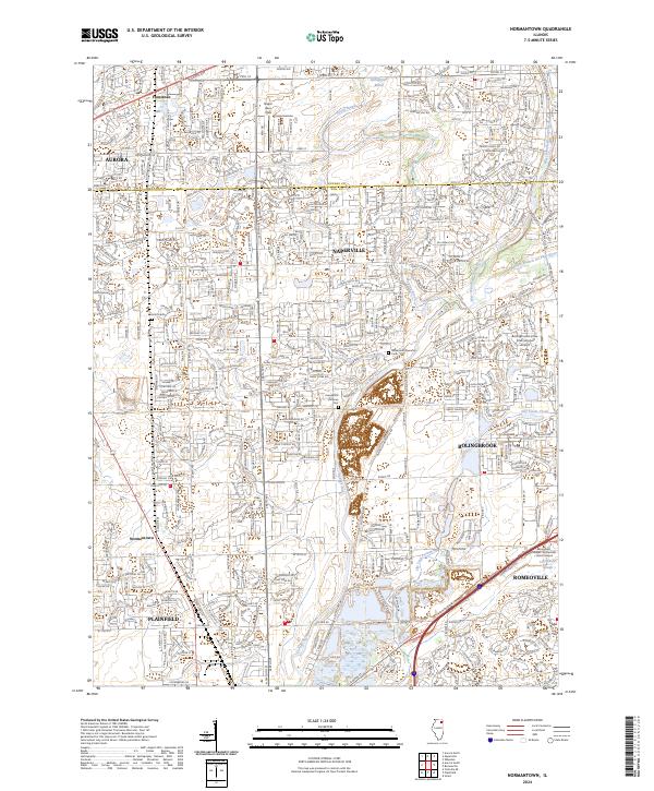 US Topo 7.5-minute map for Normantown IL