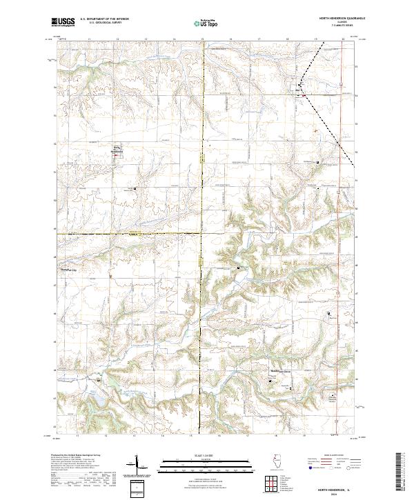 US Topo 7.5-minute map for North Henderson IL