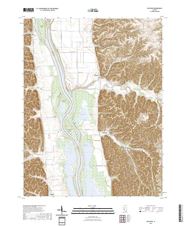 US Topo 7.5-minute map for Nutwood IL