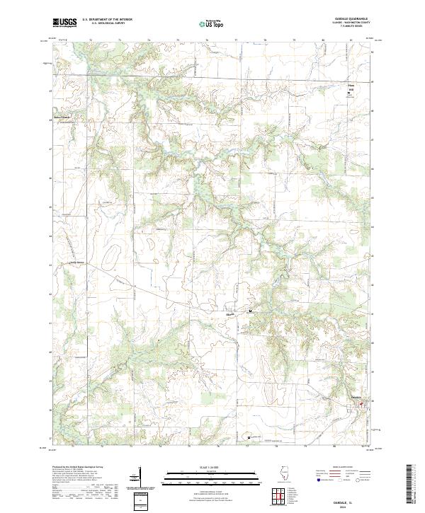 US Topo 7.5-minute map for Oakdale IL