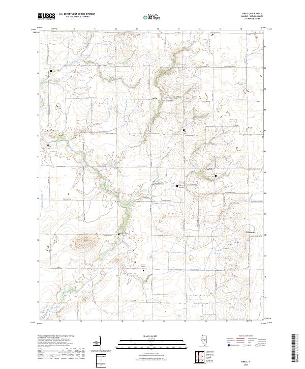 US Topo 7.5-minute map for Obed IL