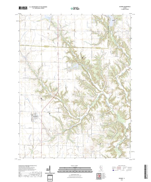 US Topo 7.5-minute map for Oconee IL