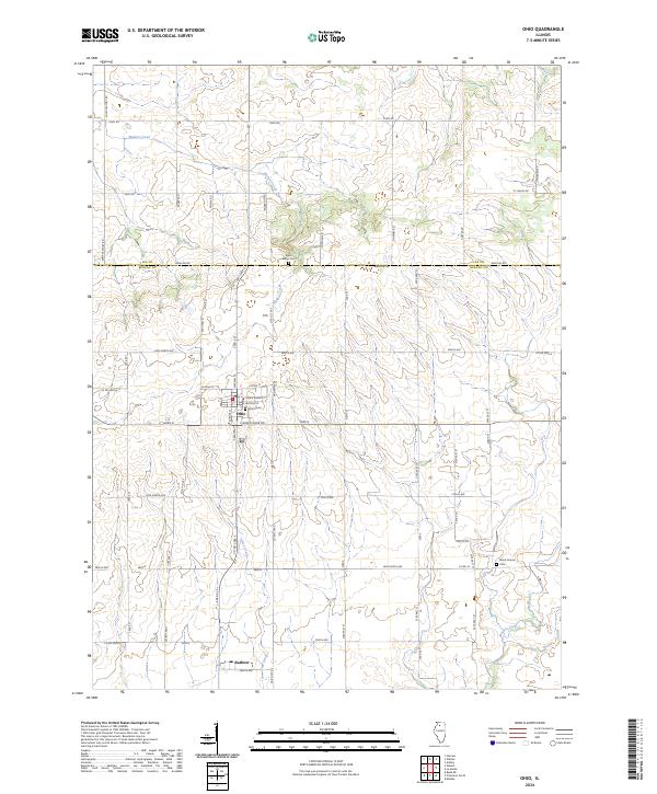 US Topo 7.5-minute map for Ohio IL