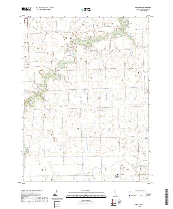 US Topo 7.5-minute map for Onarga East IL