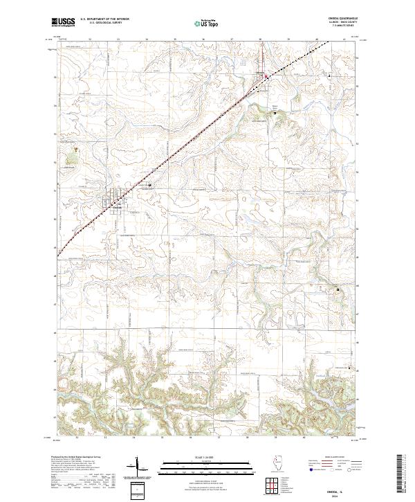 US Topo 7.5-minute map for Oneida IL