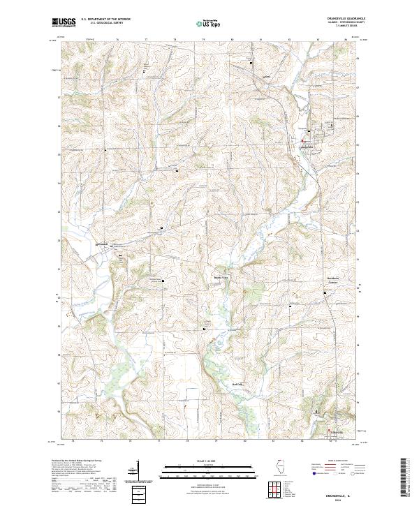 US Topo 7.5-minute map for Orangeville IL