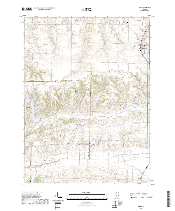 US Topo 7.5-minute map for Orion IL