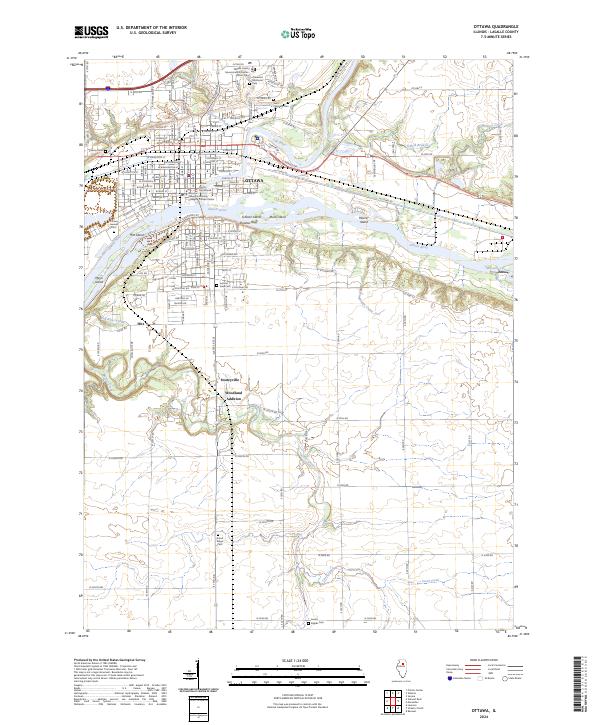 US Topo 7.5-minute map for Ottawa IL
