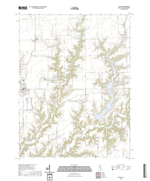 US Topo 7.5-minute map for Palmyra IL