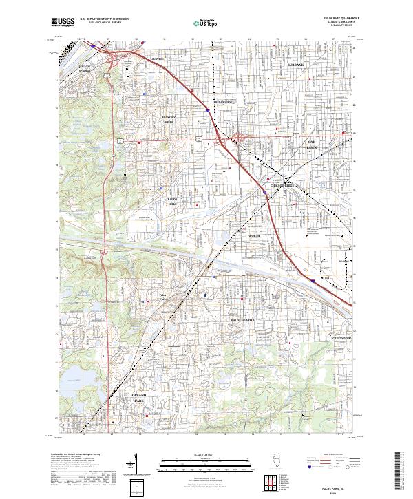 US Topo 7.5-minute map for Palos Park IL