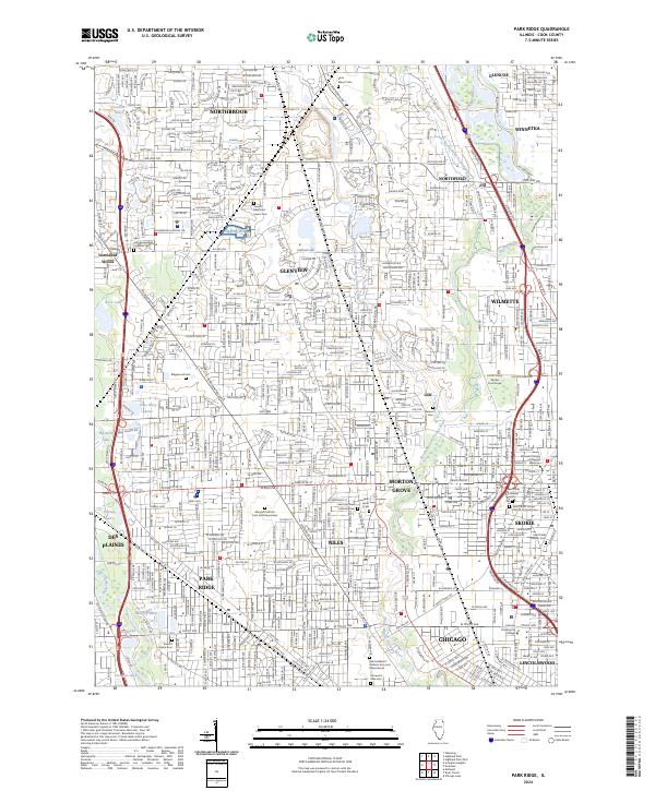 US Topo 7.5-minute map for Park Ridge IL