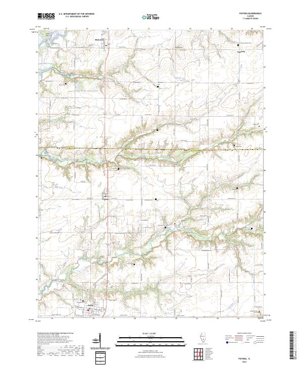 US Topo 7.5-minute map for Patoka IL
