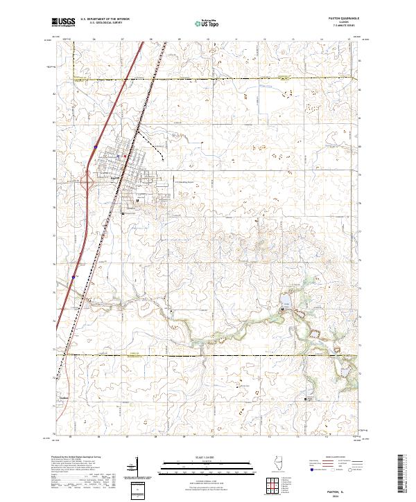 US Topo 7.5-minute map for Paxton IL
