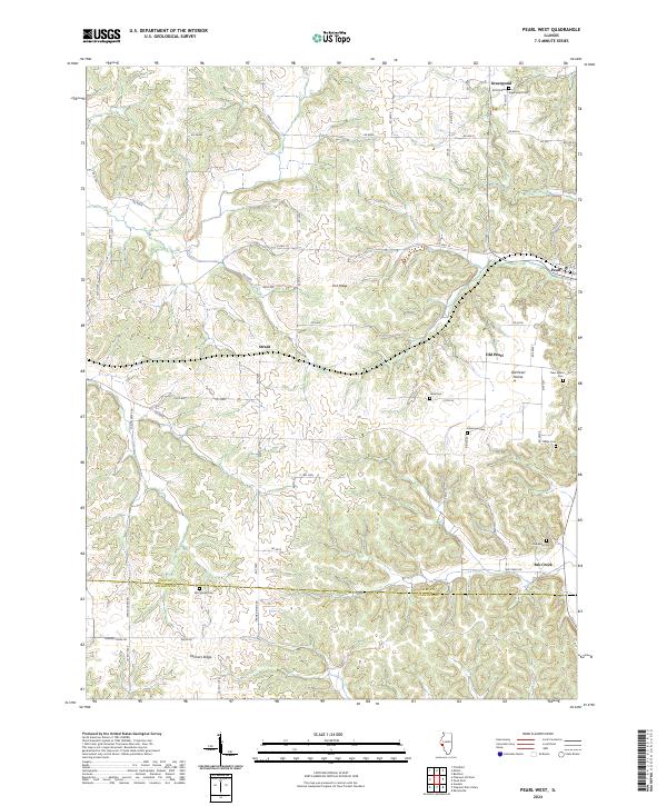 US Topo 7.5-minute map for Pearl West IL