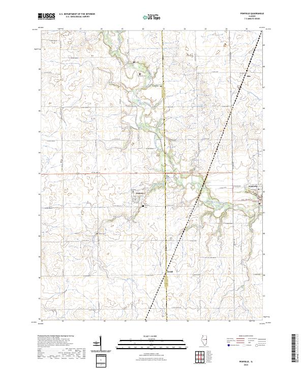 US Topo 7.5-minute map for Penfield IL
