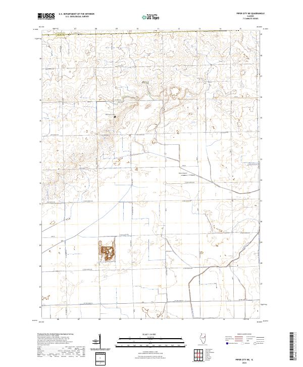 US Topo 7.5-minute map for Piper City NE IL