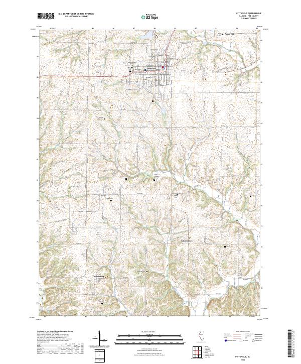 US Topo 7.5-minute map for Pittsfield IL