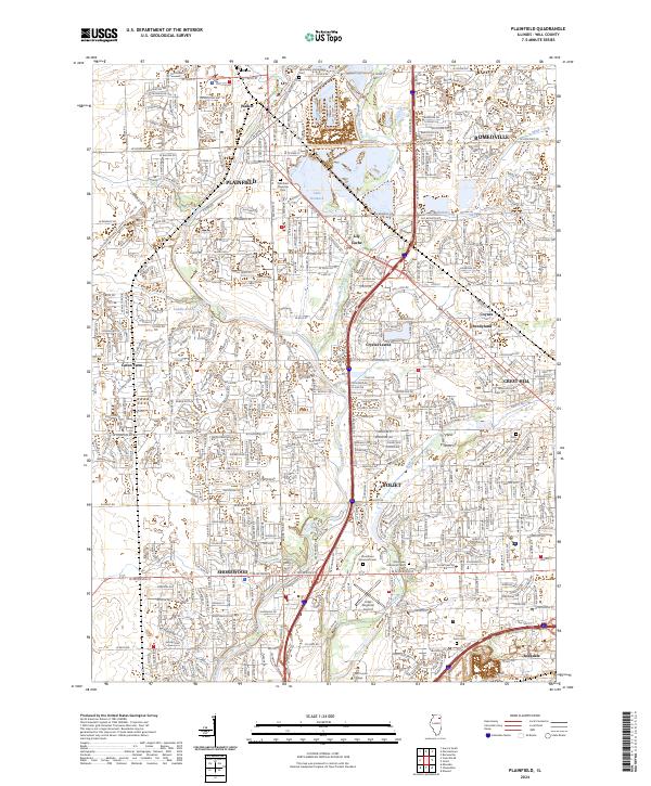 US Topo 7.5-minute map for Plainfield IL