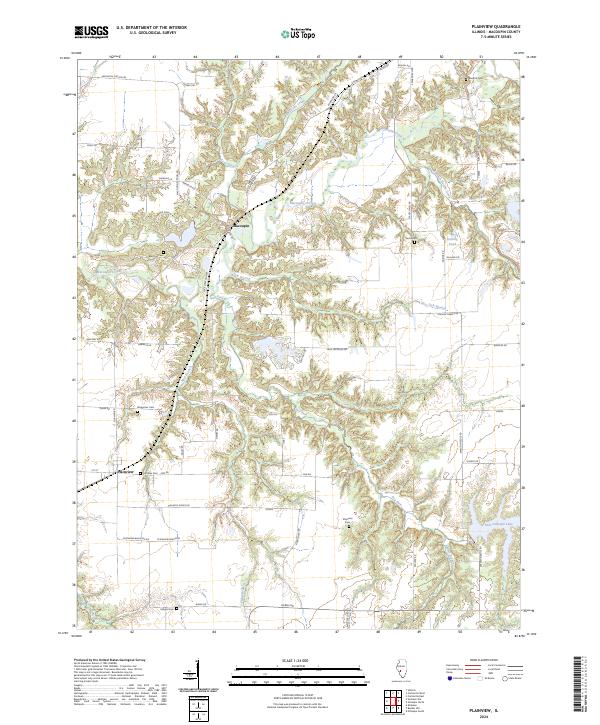 US Topo 7.5-minute map for Plainview IL