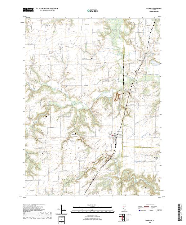 US Topo 7.5-minute map for Plymouth IL