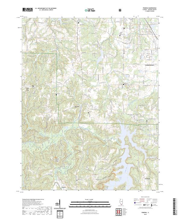 US Topo 7.5-minute map for Pomona IL