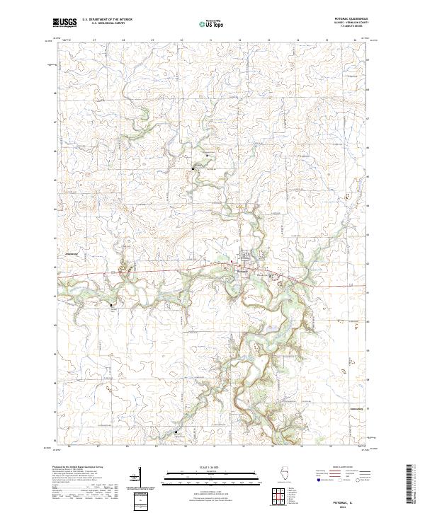 US Topo 7.5-minute map for Potomac IL