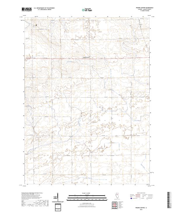 US Topo 7.5-minute map for Prairie Center IL