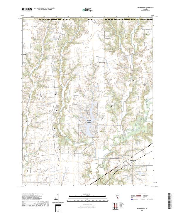 US Topo 7.5-minute map for Prairietown IL