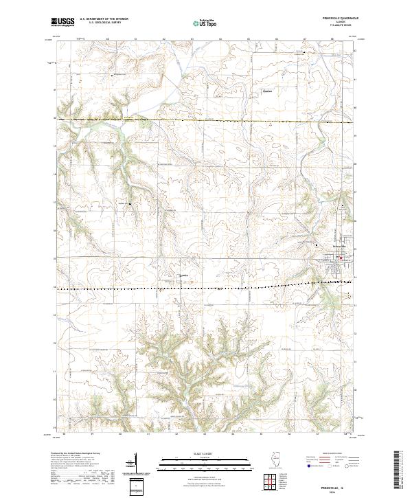 US Topo 7.5-minute map for Princeville IL
