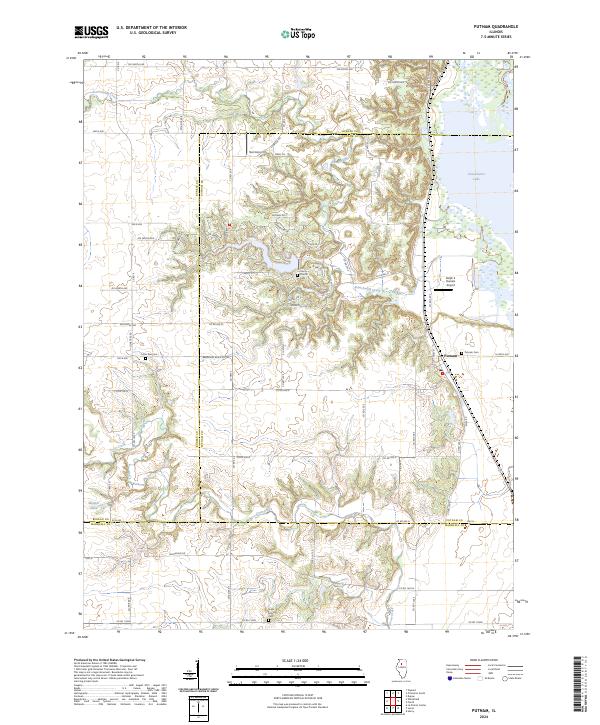 US Topo 7.5-minute map for Putnam IL