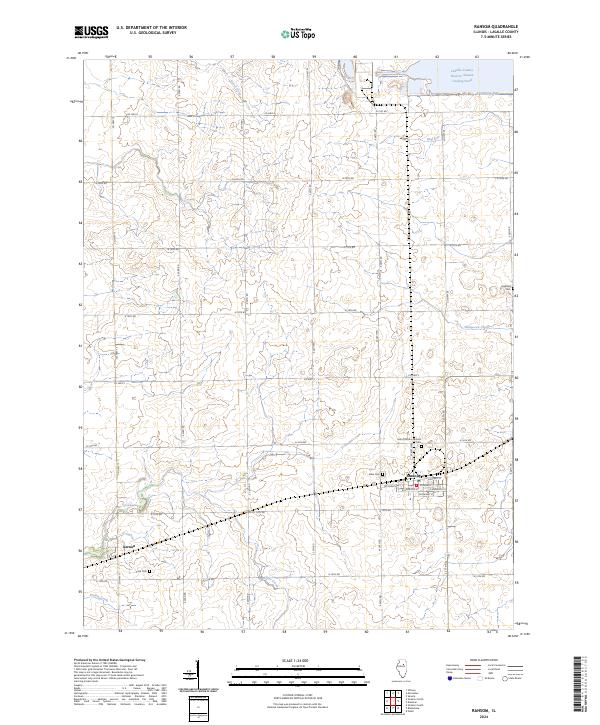 US Topo 7.5-minute map for Ransom IL