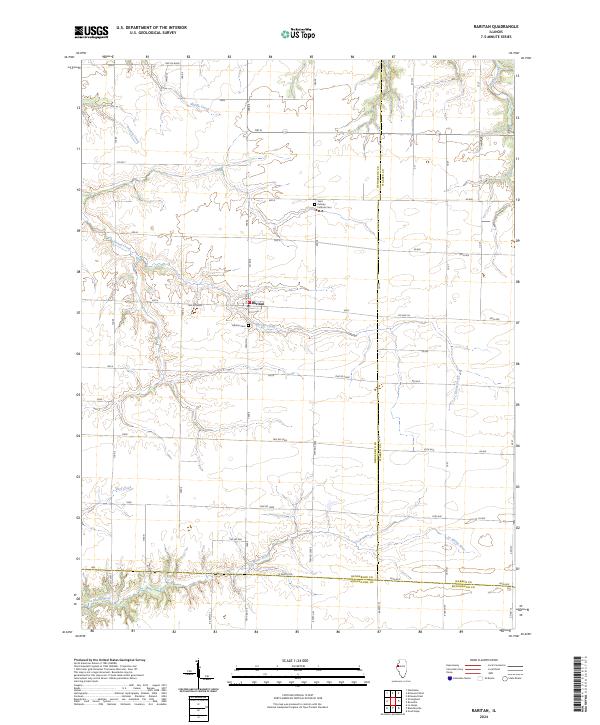 US Topo 7.5-minute map for Raritan IL